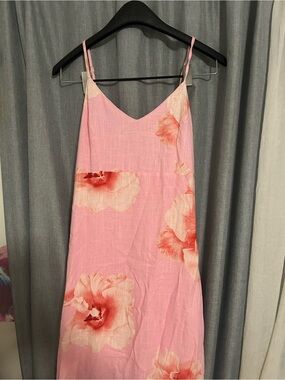 White Closet Pink Floral Maxi Dress